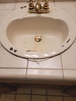 Sink and tile