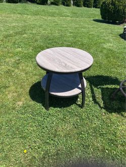 Round Two-Tier Side Table (set of two)