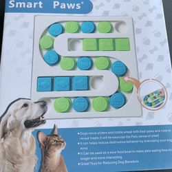 Pet Training Game W/ Hidden Compartments For The Pet To Locate Treat, Fits Various Size Treats