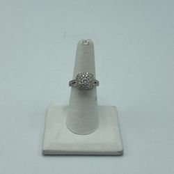 1.50 CT TW Diamond 14KT White Gold Engagement Ring