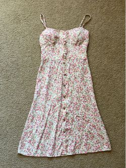 Floral tie front maxi dress
