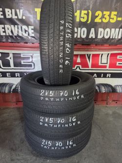 215 70 16 SET 4 LLANTAS INSTALADAS POR 260
