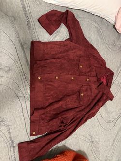 Velvet Maroon Jacket
