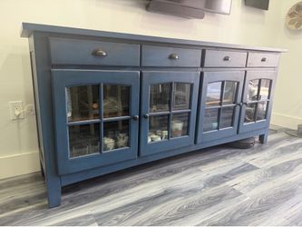 Indigo blue cupboard/showcase