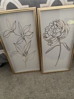 Gold Gallery Wall Art Set