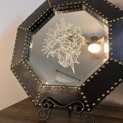 Tattooed Mirror/ Custom Mirror 