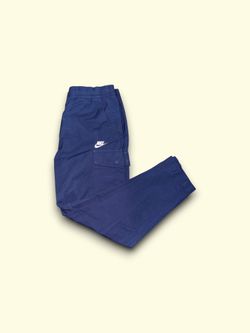 Nike sportswear woven flow nylon cargo track pants navy men’s medium