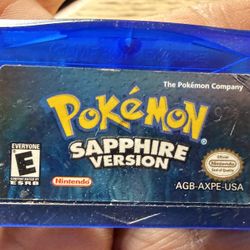 Pokemon Sapphire Version for Nintendo GBA Game Boy Advance Authentic