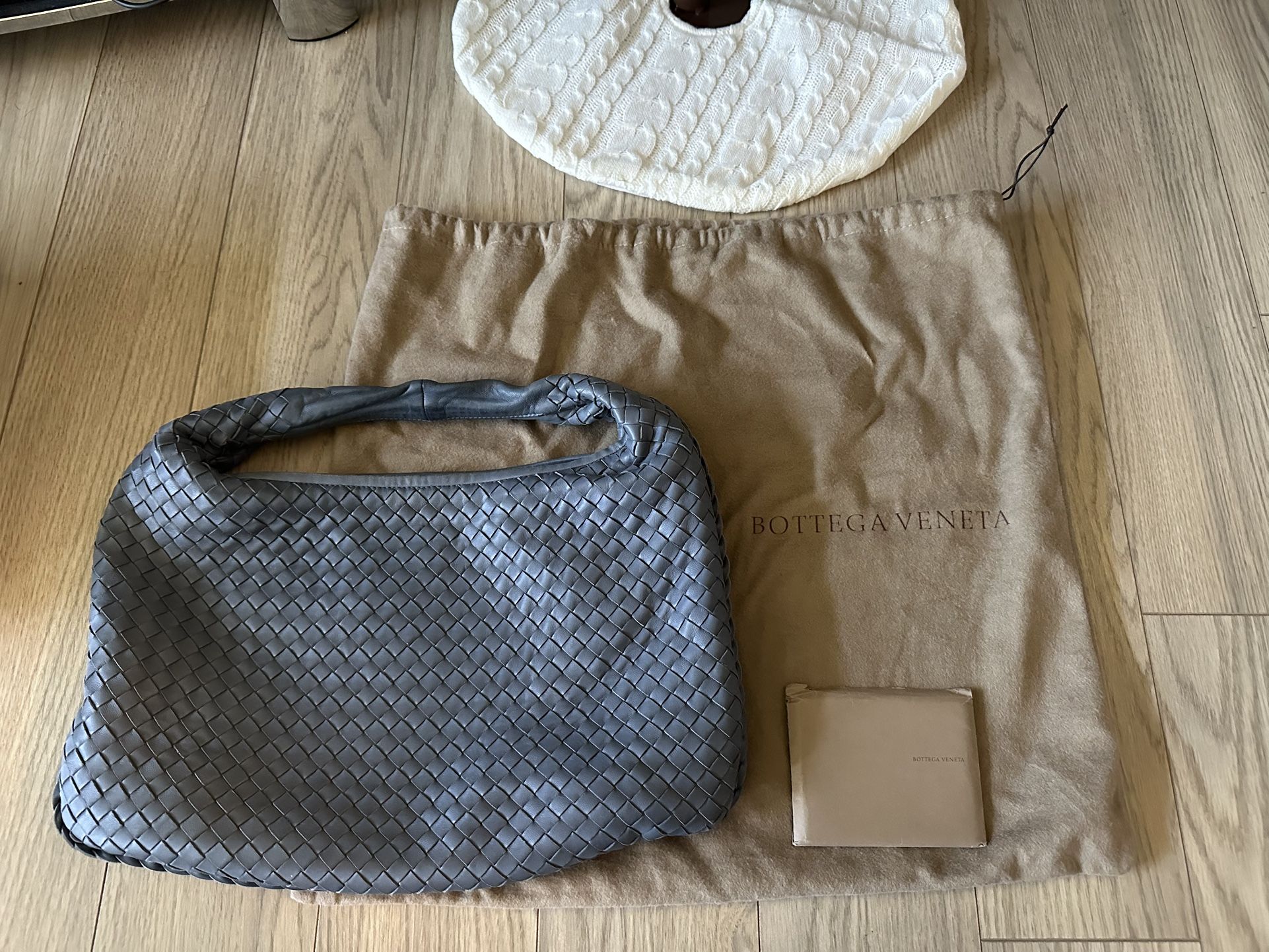 Bottega Veneta Medium Dusty Blue Intrecciato Nappa