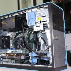 1080P Gaming PC Intel Quad Core 3.7 GHz Turbo ATI Radeon RX 460 GPU 16 GB Ram 500 GB HD+ 64 GB Boot SSD Windows 10 Professional 