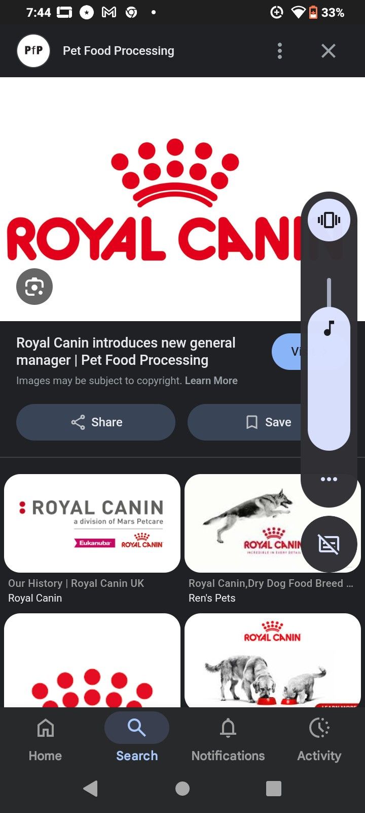 Royal Dog Food/Puppy Food Brand