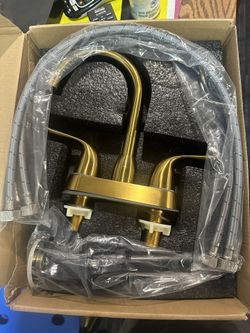 Gold Tone Kitchen Water Fixture