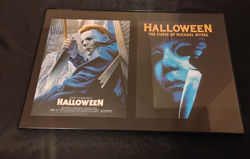 Halloween Movie Frame 12 inch x 18 inch GLASS NEW
