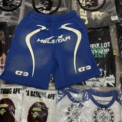Blue hellstar shorts size Small
