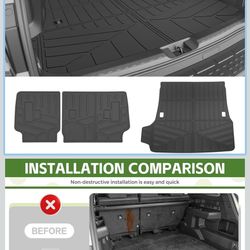 Brand New All Weather Cargo Liner W/Seat Back Cover For 2025-26 Toyota 4Runner 5 Seat Models