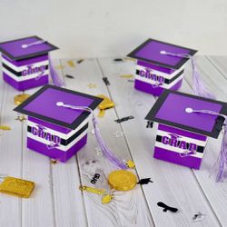 Graduation Gift Boxes With Tassels- Scroll For Colors