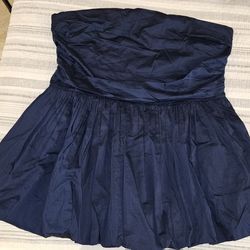 Navy Blue Strapless Dress New With Tag Size 2x