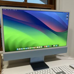 Apple iMac 24inch M3 Chip 8GB/256GB 2023 Model like new condition with AppleCare Warranty. Trade For MacBook