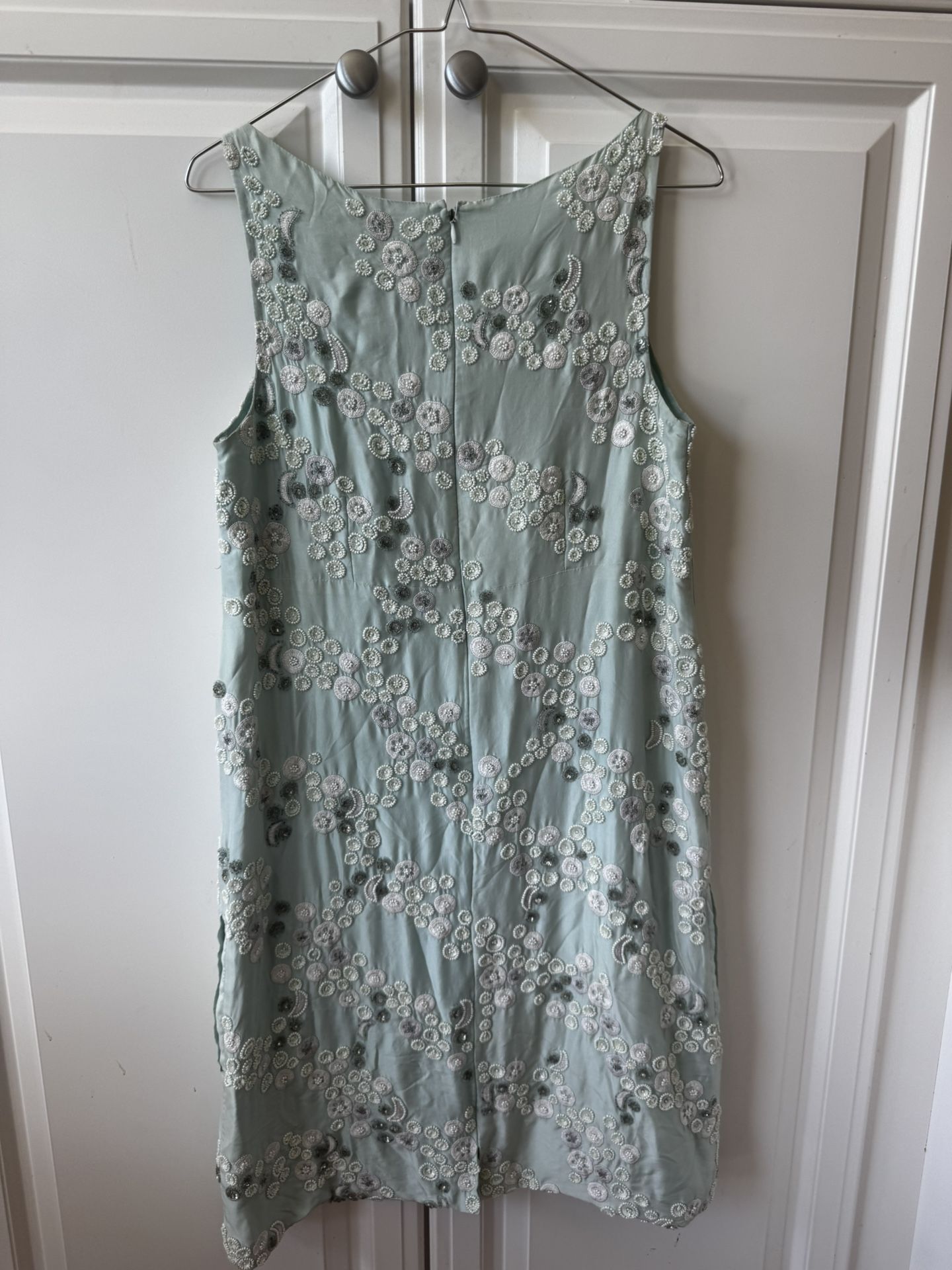 Aidan Mattox Sequin Beaded Teal Dress Size 4
