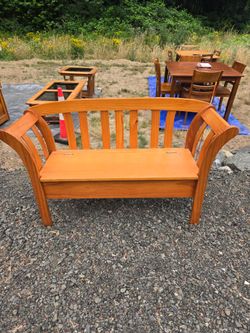 Bench with storage
