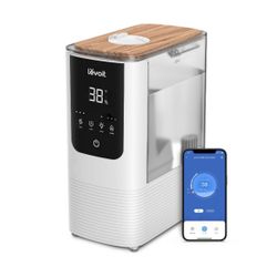 Levoit 4.5L Oasis Mist Smart Humidifier: Ultrasonic, Warm & Cool Mist, Bedroom Use, 300-500 sq. ft., No Filter Needed