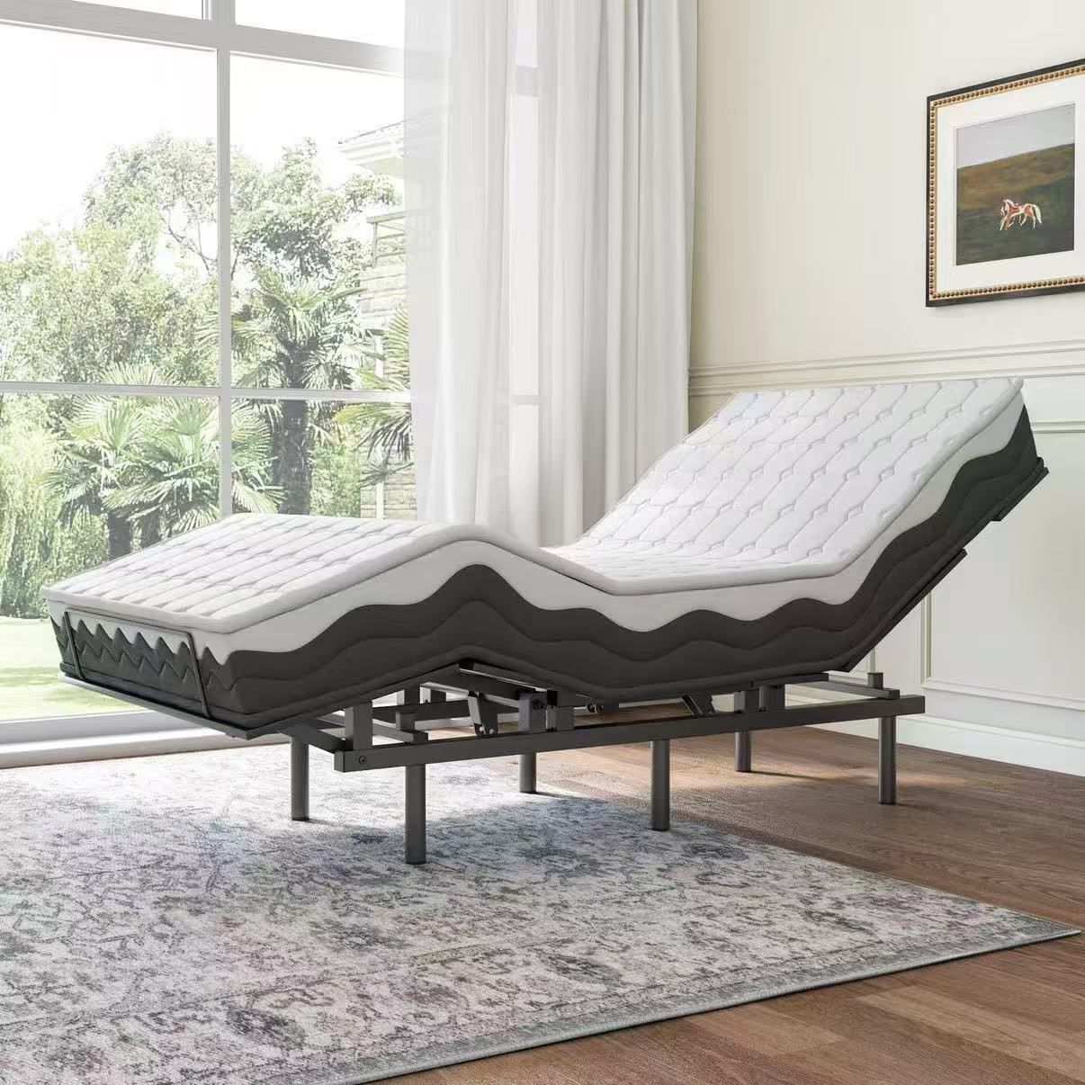 Adjustable Bed Frame -Wireless Remote -Memory Function -Adjustable Bed Base -Head and Foot Twin