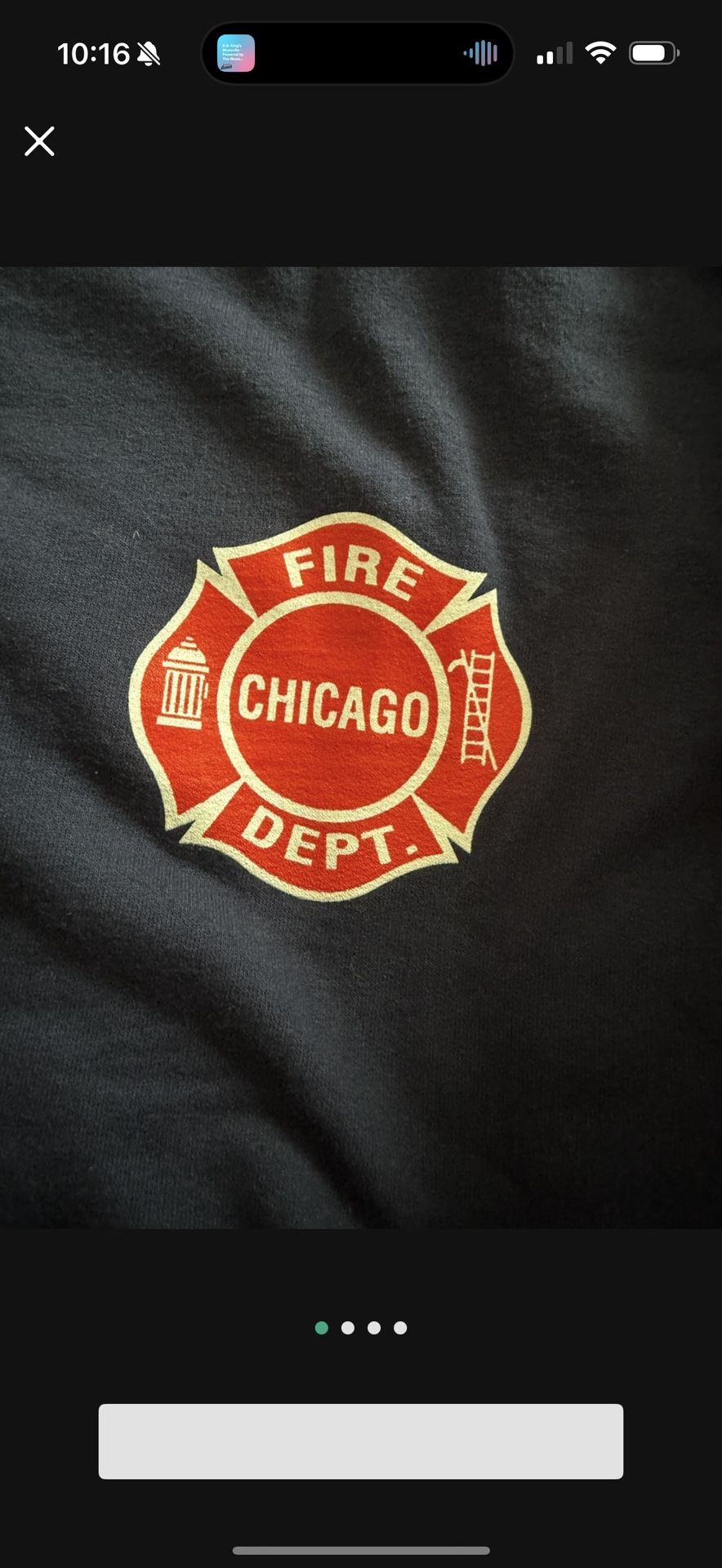 MENX XL CHICAGO FIRE DEPT SWEATSHIRT NAVY BLUE 