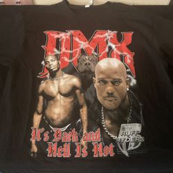 DMX “IT’S DARK AND HELL IS HOT” T-Shirt Adult men’s size Large Rap Hip Hop New 