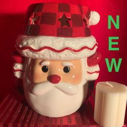 CHRISTMAS CANDLE HOlDER  SANTA 