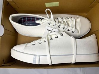 Ben Sherman Dorset Lo Men's US 13 White Canvas Lace-Up Sneaker Memory Foam [COPY]