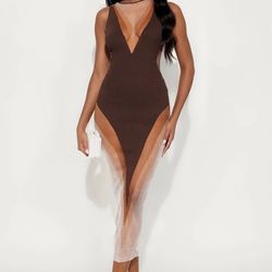 Sheer Maxi Dress ! Size Small