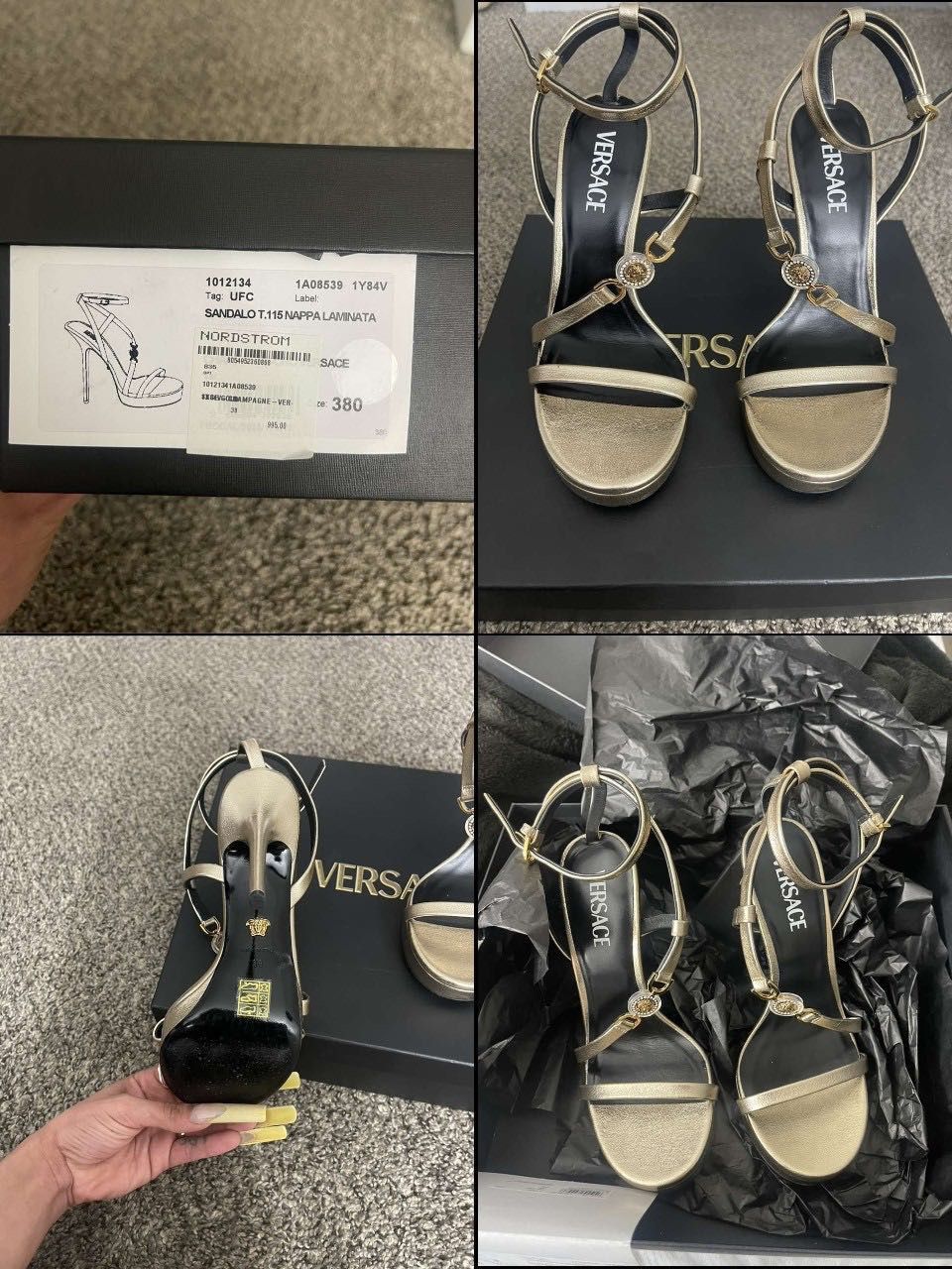 Versace Heels Size 38 