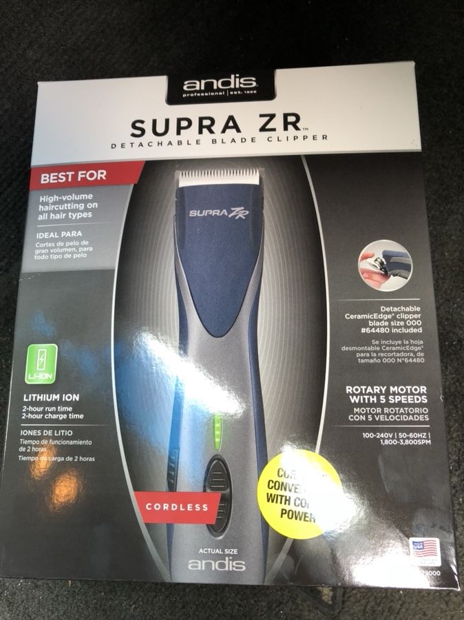Andis supra Zr cordless machine never used