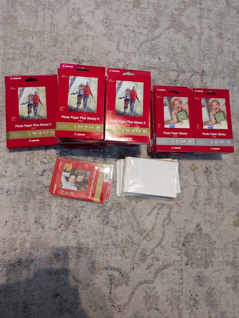 Canon Photo Paper & Glossy Media — Bulk Lot — New / Unopened