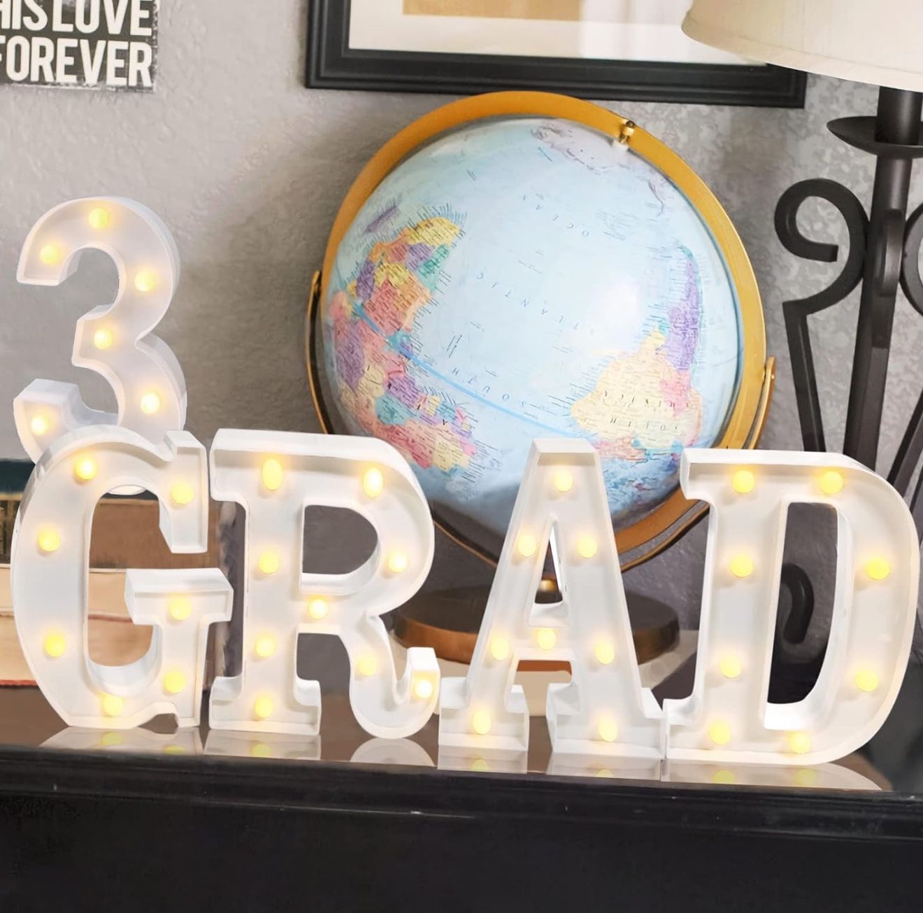 Grad Lightbulb Letters