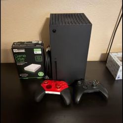 1 Tb Xbox series x, elite 2 core controller plus original, 5tb game drive
