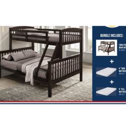 Bunk Bed Full And Twin With Mattress 