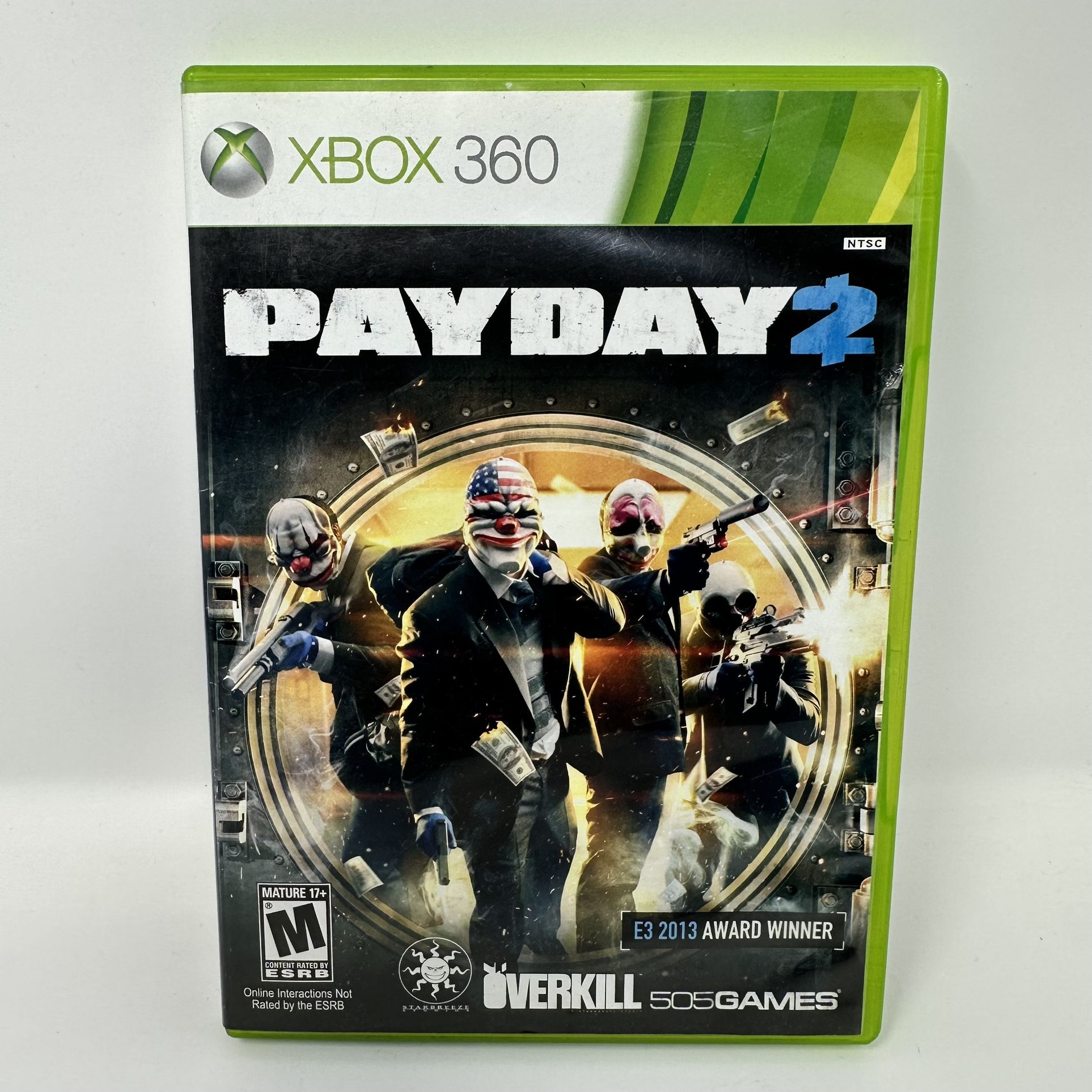 Payday 2 Xbox 360 Microsoft Game PAL Complete With Manual