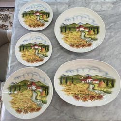 Handcrafted Italian Dinner Plates (Set of 5)