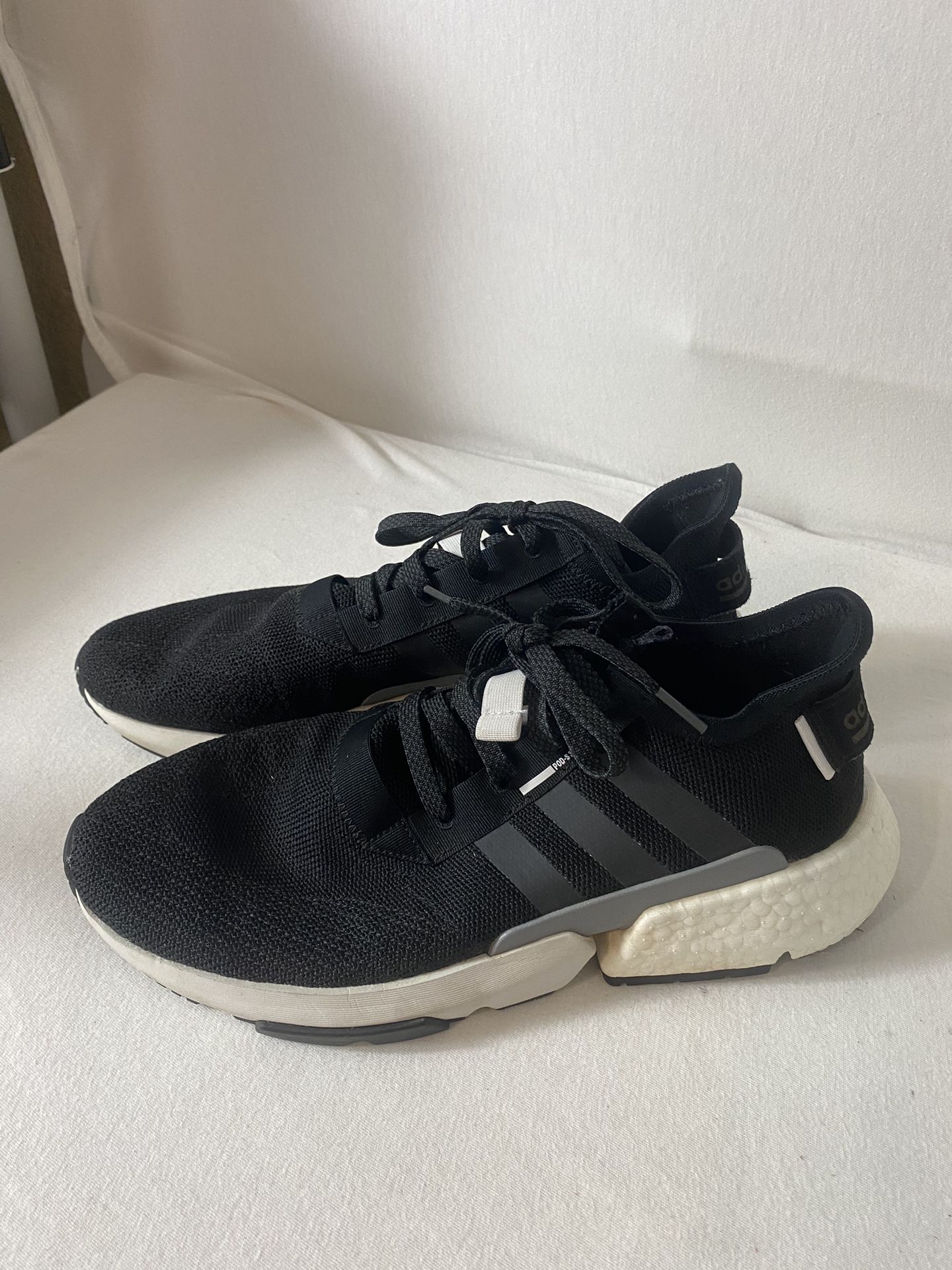 Men's sz 10.5 Adidas Originals Pod-S 3.1 Black Boost Athletic Trainer Shoes