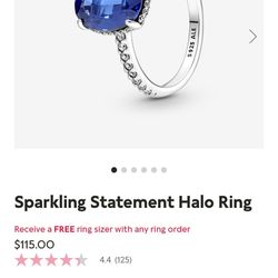 Pandora Rings With Box 