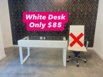 Workstation White Desk (1 Available)