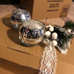 Silver Votive Candle Holders 32 Count