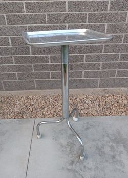 Vintage Instrument Table / Tray With Casters