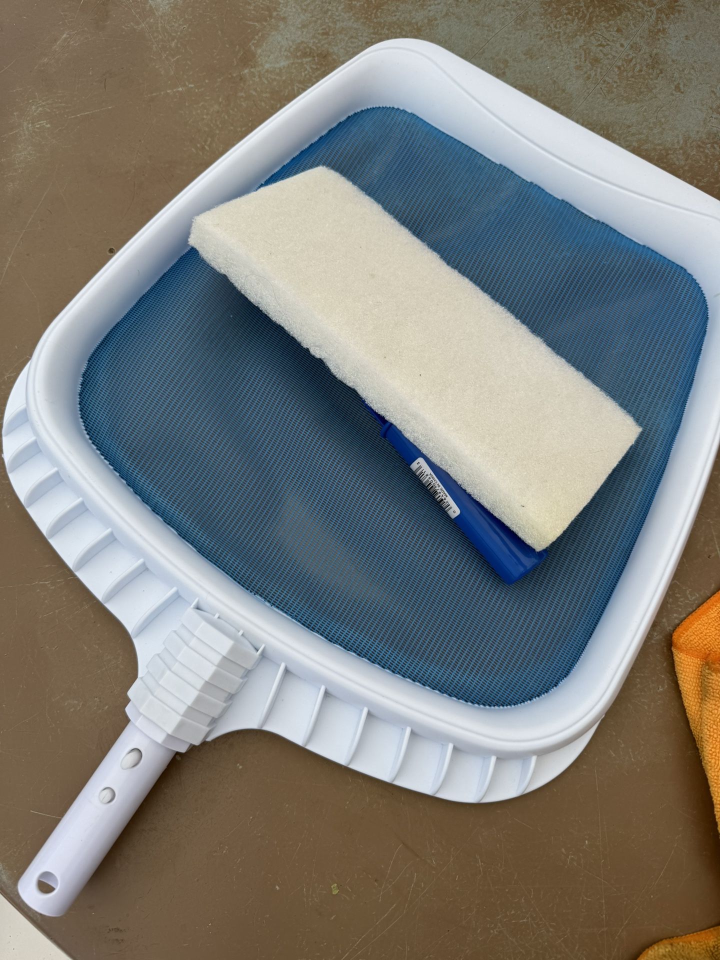 Pool skimmer and Brush