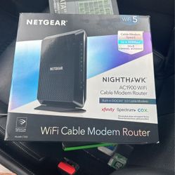 NETGEAR Nighthawk AC1900 WiFi Cable Router Modem