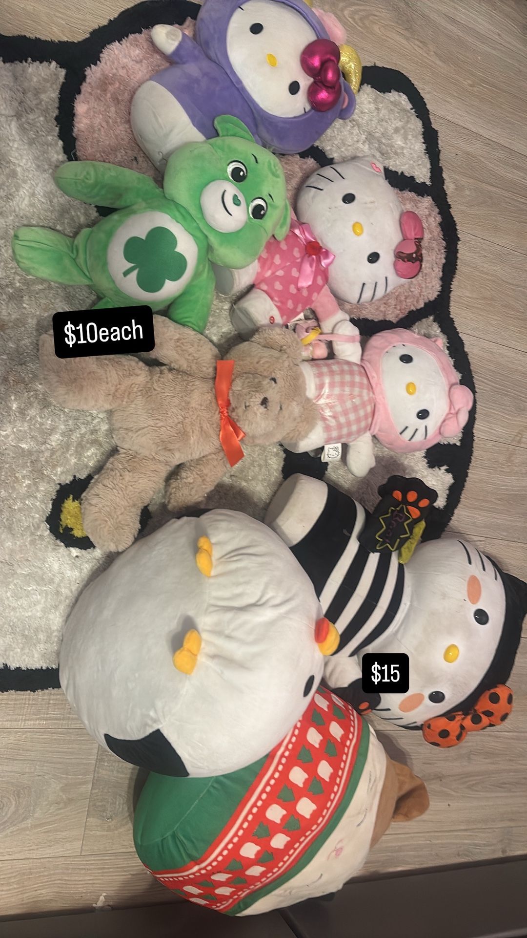 Hello Kitty Plushies ,carebare ,other
