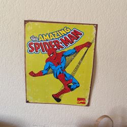 Antique Spider-Man Tin Poster 16x12
