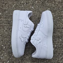 Air Force 1 white butterfly premium leather size 7w = 5.5/6 Men  (Pick Up)