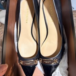 Coach Bowery Kitten Heels-Black